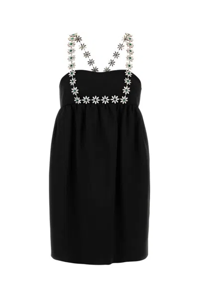 Prada Women's Sable Mini Dress In Black