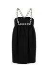 Prada Women's Sable Mini Dress In Nero