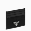Prada Saffiano Leather Document Holder In Black