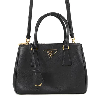 Pre-owned Prada Black Saffiano Handbag Shoulder Bag ()