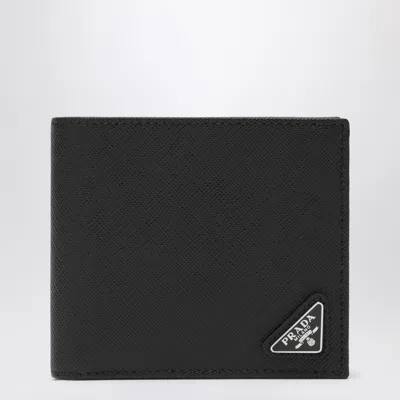 Prada Black Saffiano Horizontal Wallet