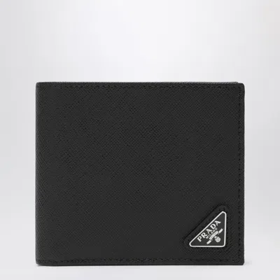Prada Black Saffiano Horizontal Wallet Men