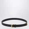 Prada Black Saffiano Leather Belt In Black