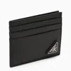 Prada Men Saffiano Leather Card Holder In Black