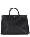 Prada Black Saffiano Leather Double Zip Executive Tote (authentic Pre-loved)