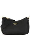 Prada Black Saffiano Leather Mini Shoulder Bag (authentic Pre-loved)