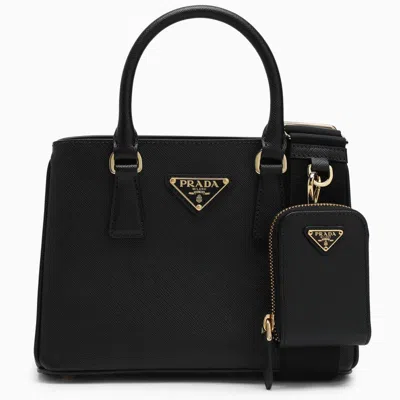Prada Black Saffiano Leather  Holiday Small Shoulder Bag Women