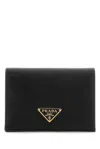 Prada Black Saffiano Wallet In Black