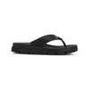 Prada Black Sandals With Wide Strap And Durable Sole