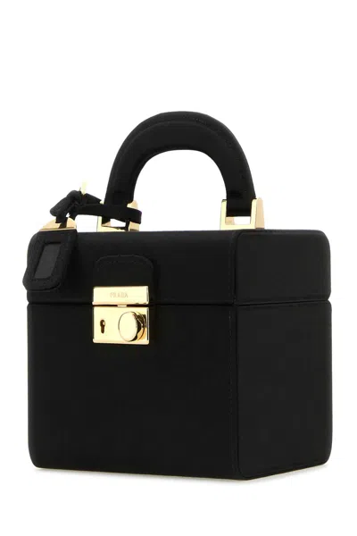 PRADA BLACK SATIN JEWEL CASE