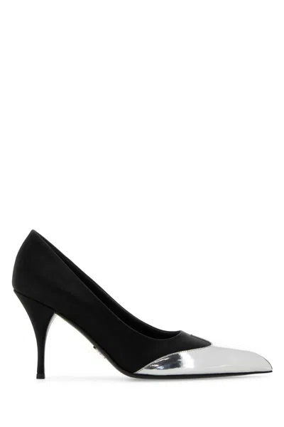 Prada Black Satin Pumps