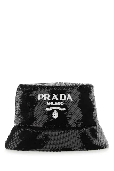 Prada Sequins Bucket Hat Style In F0967