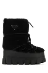 Prada Schneestiefel Mit Logo-schild