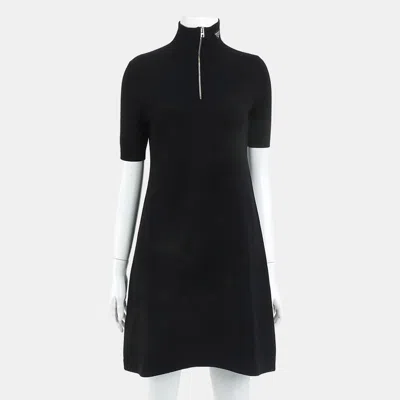 Pre-owned Prada Black Short Sleeved Dress Size Xs