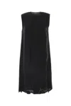 Prada Black Silk Dress In Nero