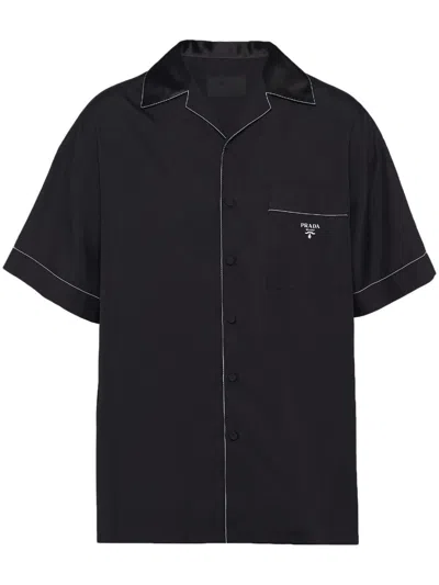 Prada Black Silk Shirt