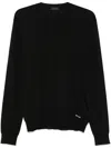 Prada Black Silk Sweater In Black