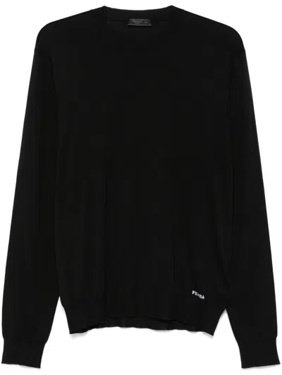 Prada Black Silk Sweater