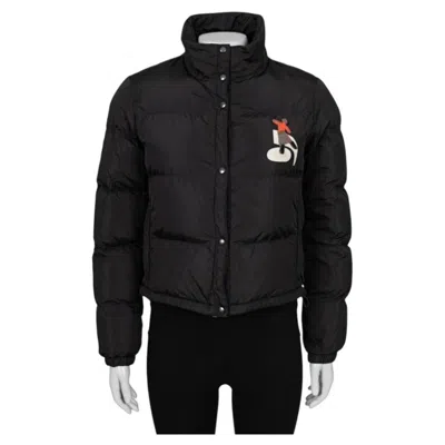 Pre-owned Prada Black Ski Jacket With Patches M / It42