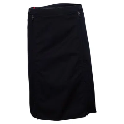 Pre-owned Prada , Black Skirt With Zippers