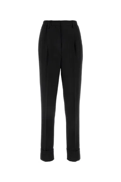 PRADA WOMEN BLACK SLIM FIT PANT, 26 LUXURY PANTS FOR WOMEN DARVEYS