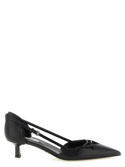 Prada Black Slingback Pumps