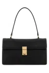 Prada Handbag Leather Structured Top Handle In Black