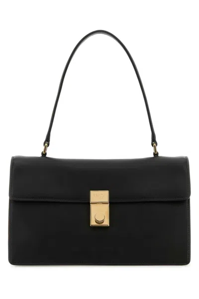 PRADA WOMEN BLACK SOFT MEDIUM SHOULDER BAG, ONESIZE LUXURY SHOULDER BAGS FOR WOMEN DARVEYS
