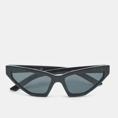 Pre-owned Prada Black Spr12v Frame Cat Eye Sunglasses