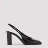 Prada Modellerie Square Toe Slingback Pump In Black