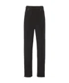 Prada Recycled Technical Fleece Joggers In Black