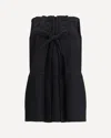 Prada Black Strapless Dress With A Bow In Black