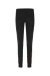 Prada Black Stretch Polyester Blend Leggings In F0002