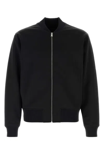 PRADA PRADA BLACK STRETCH POLYESTER BOMBER JACKET