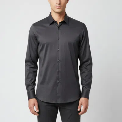 Pre-owned Prada Black Stretch Poplin Slim Fit Shirt Xl