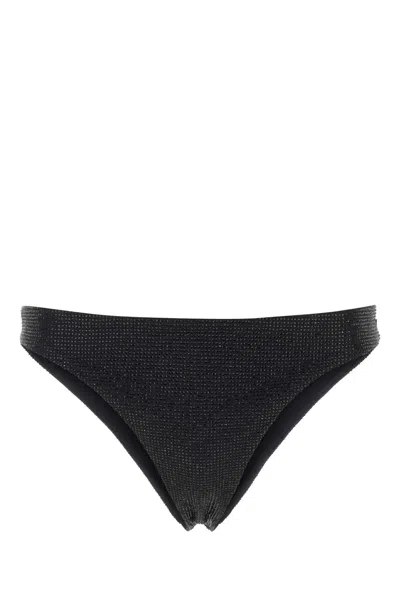 PRADA PRADA BLACK STRETCH RE-NYLON BIKINI BOTTOM