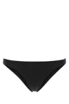 Prada Black Stretch Re-nylon Bikini Bottom In Black