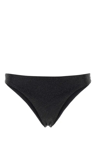 PRADA BLACK STRETCH RE-NYLON BIKINI BOTTOM
