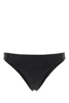 Prada Black Stretch Re-nylon Bikini Bottom In Black
