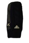 Prada Black Stretch Wool Blend Gloves In Black