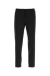 Prada Black Stretch Wool Pant In Black