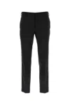 Prada Wool Stretch Pant With Pockets And Loops In Black