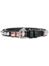 Prada Black Studded Buckle Belt In Black