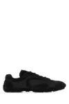 Prada Black Suede And Re-nylon Montecarlo Re-edition 2005 Sneakers In Black