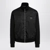 Prada Sweatshirt With Re-nylon Insert In Black