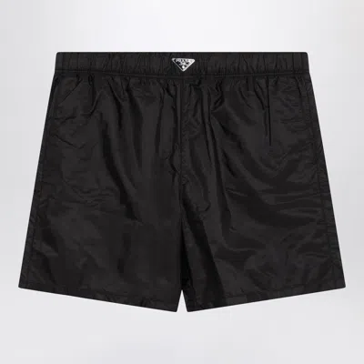 Prada Black Swimsuit In Re-nylon
