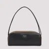 Prada Women Black Leather Shoulder Bag In Black