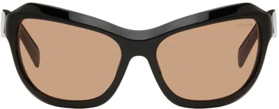 Prada Black Swing Sunglasses In 16k07v