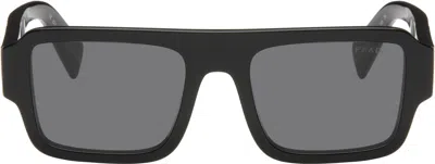 Prada Black Symbole Sunglasses In Grey