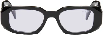 Prada Black Symbole Sunglasses In 16k40j